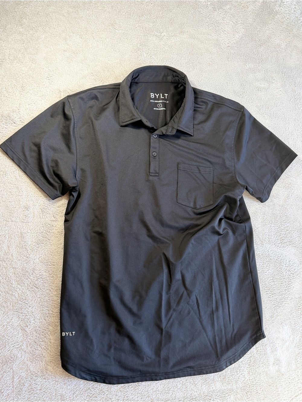 BYLT Basics Drop Cut Executive Polo Shirt L